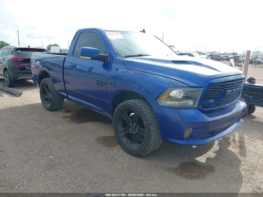 Vin: 3c6jr6ct9jg195233, lot: 45809106, ram 1500 sport  4x2 6'4 box 2018 img_1