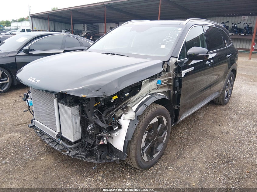 Vin: kndrhdjg9s5419537, lot: 45809123, kia sorento hybrid ex 20252