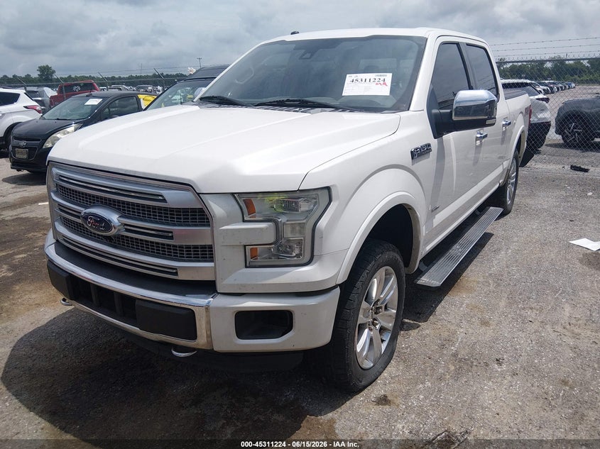 Vin: 1ftew1eg0gfa28369, lot: 45809150, ford f-150 platinum 20162