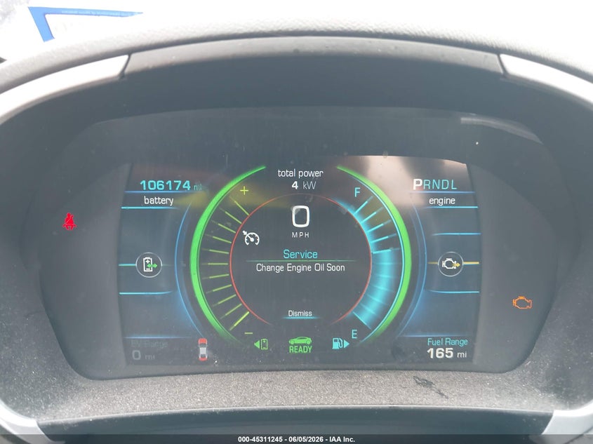 2017 Chevrolet Volt Lt VIN: 1G1RA6S54HU166180 Lot: 45311245