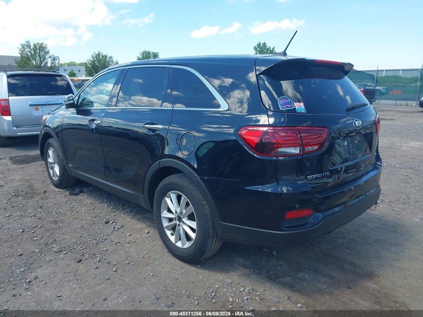 Vin: 5xypgda31kg570466, lot: 45809182, kia sorento 2.4l lx 20193