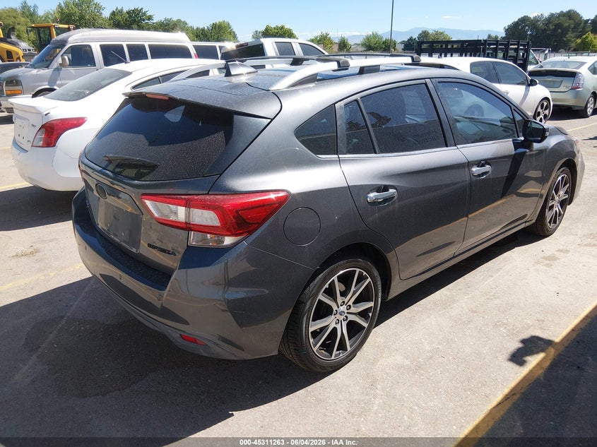 Vin: 4s3gtat65j3703363, lot: 45809189, subaru impreza 2.0i limited 20184