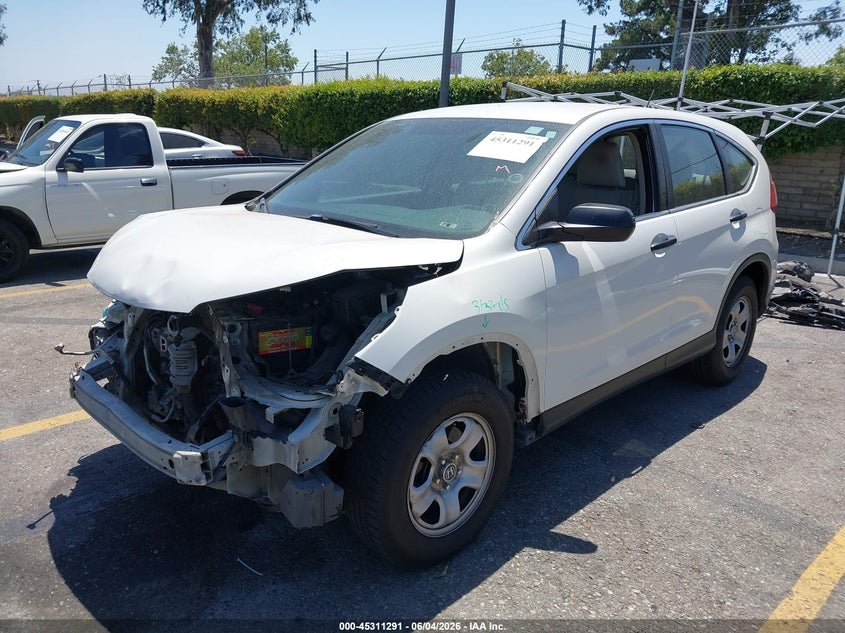 Vin: 5j6rm3h32fl012177, lot: 45809217, honda cr-v lx 20152