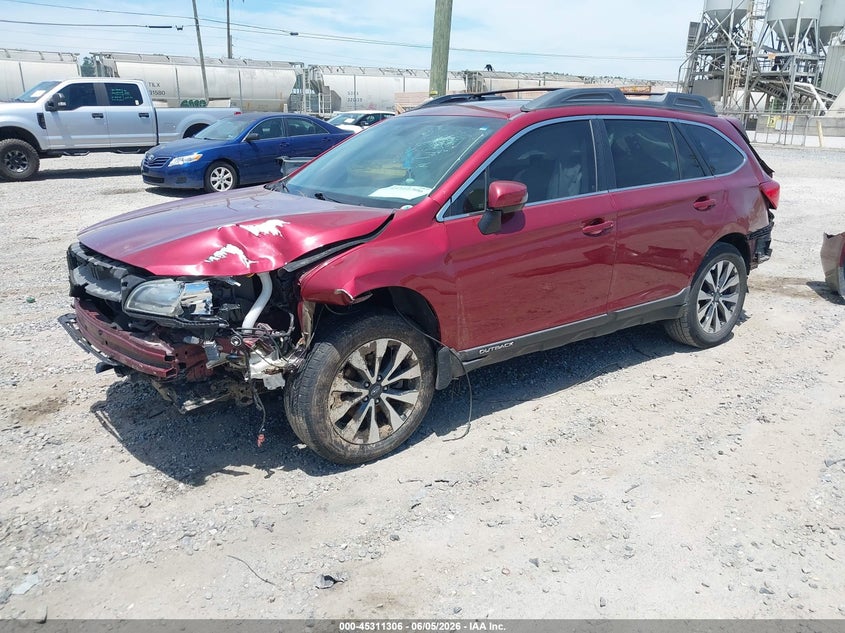 Vin: 4s4bsbnc9f3274592, lot: 45809232, subaru outback 2.5i limited 20152