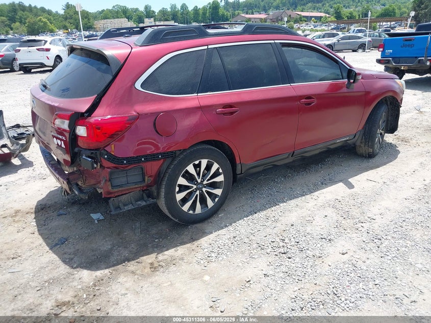Vin: 4s4bsbnc9f3274592, lot: 45809232, subaru outback 2.5i limited 20154