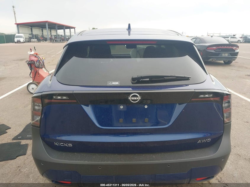 2025 Nissan Kicks Sv Intelligent Awd VIN: 3N8AP6CB7SL331958 Lot: 45311311