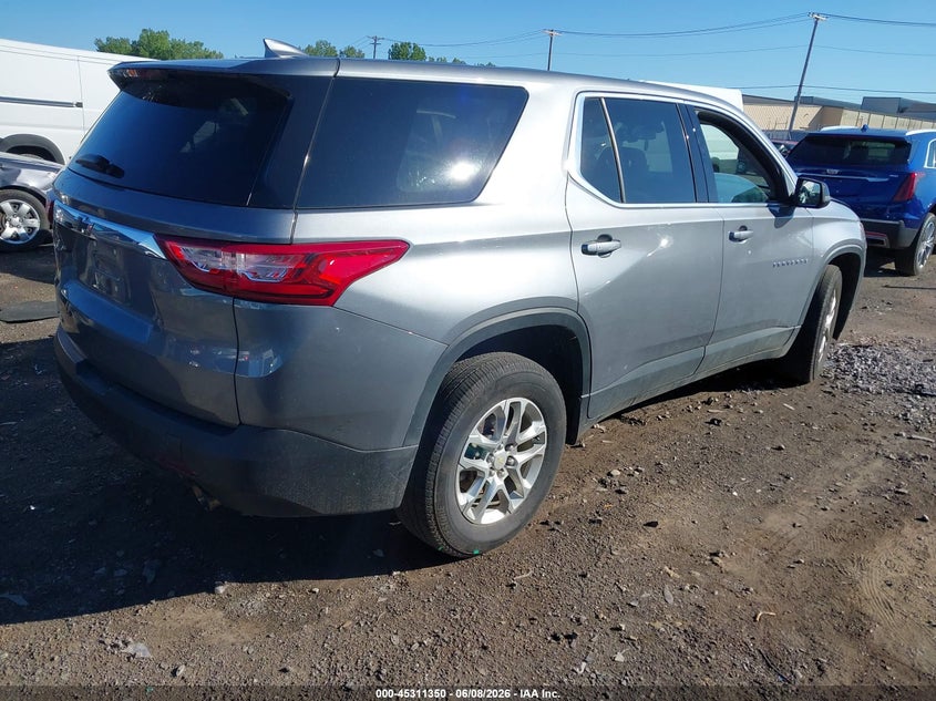 Vin: 1gnevfkw8mj160534, lot: 45809276, chevrolet traverse awd ls 20214