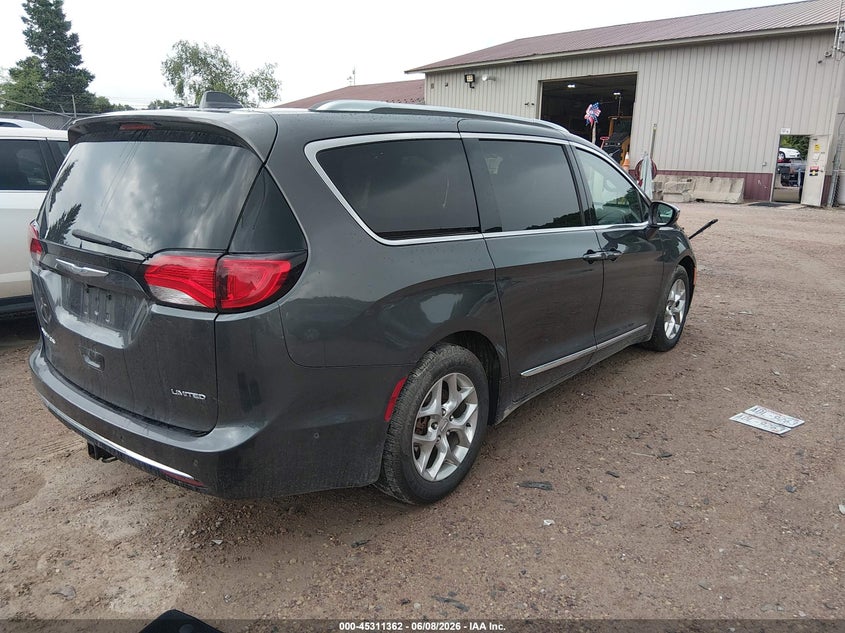 Vin: 2c4rc1gg9hr727341, lot: 45809289, chrysler pacifica limited 20174