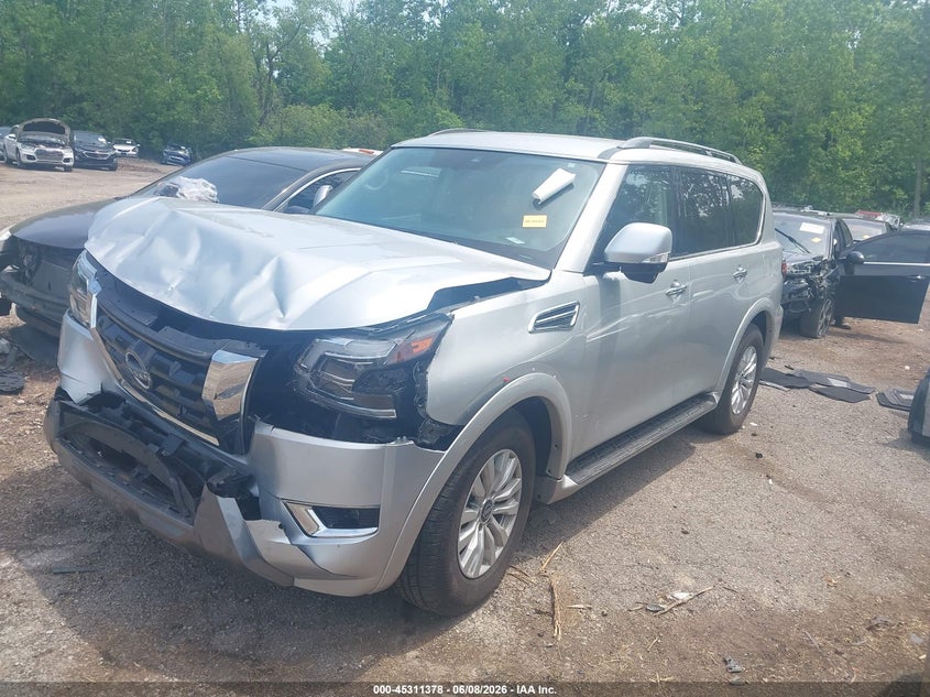 Vin: jn8ay2ad3p9691206, lot: 45809304, nissan armada sv 4wd 20232