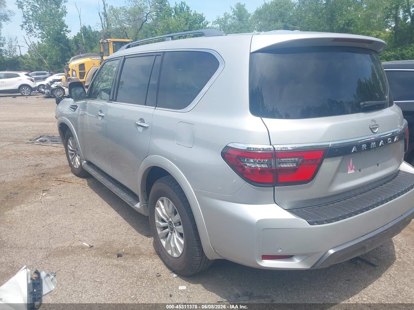 Vin: jn8ay2ad3p9691206, lot: 45809304, nissan armada sv 4wd 20233