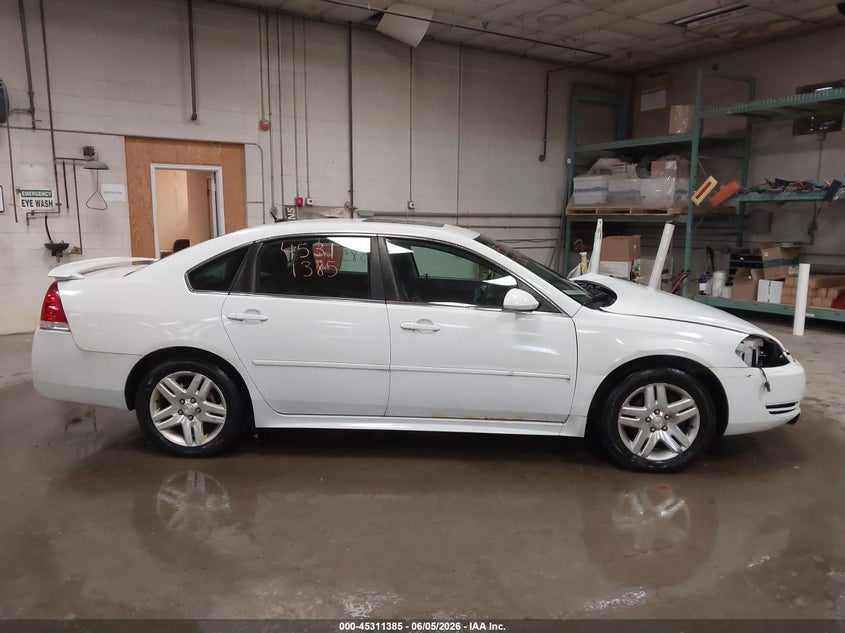 2012 Chevrolet Impala 3.6 Lt white Lot 111045311385 Vin 2G1WG5E30C1137544