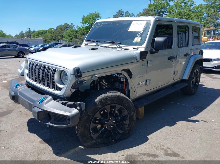 Vin: 1c4rjxp6xrw305491, lot: 45809329, jeep wrangler 4xe sahara 4xe 20242