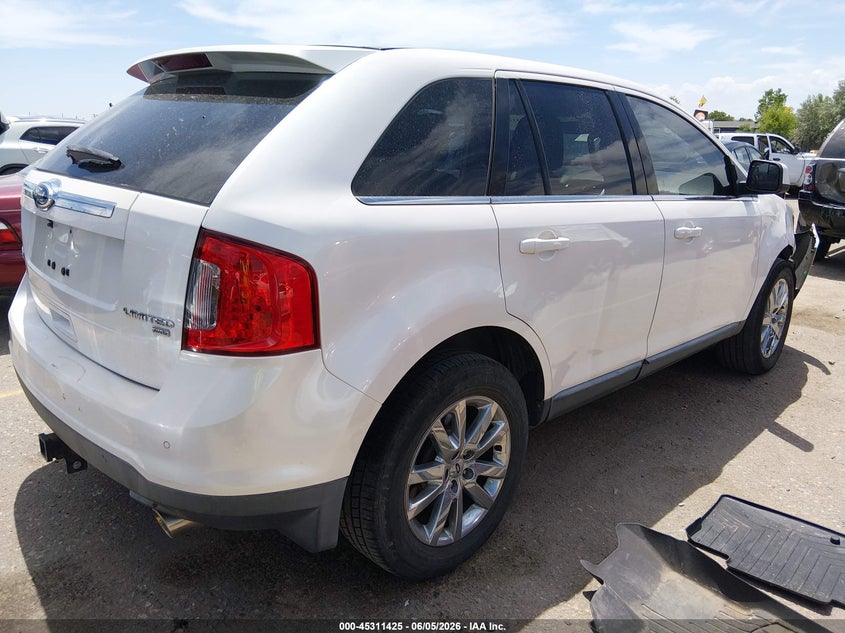 Vin: 2fmdk4kc8bba71292, lot: 45809351, ford edge limited 20114
