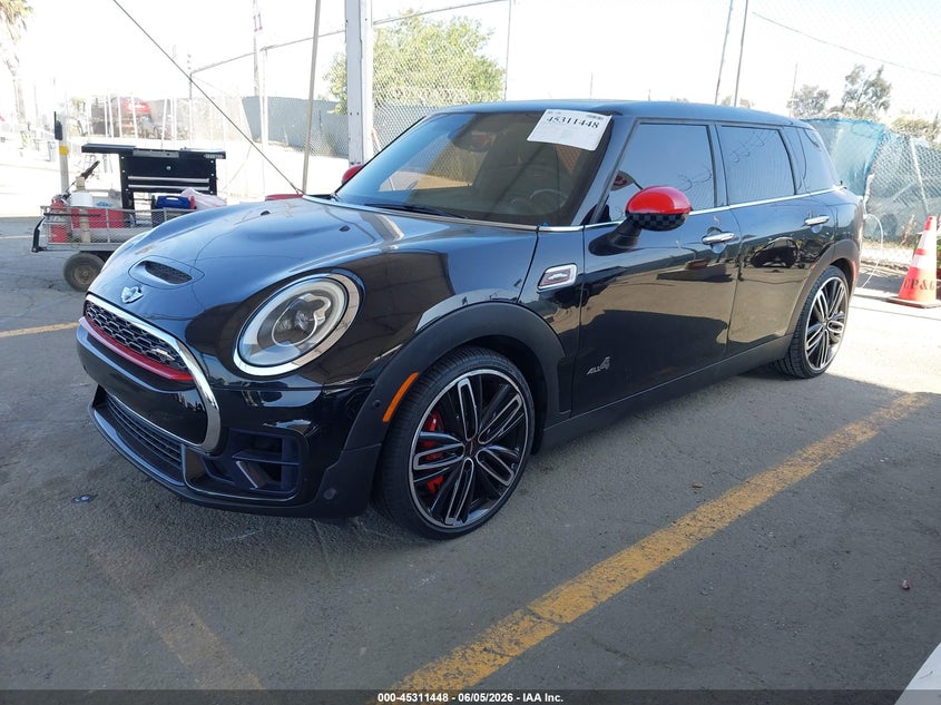 Vin: wmwlv9c50j2d66556, lot: 45809375, mini clubman john cooper works 20182