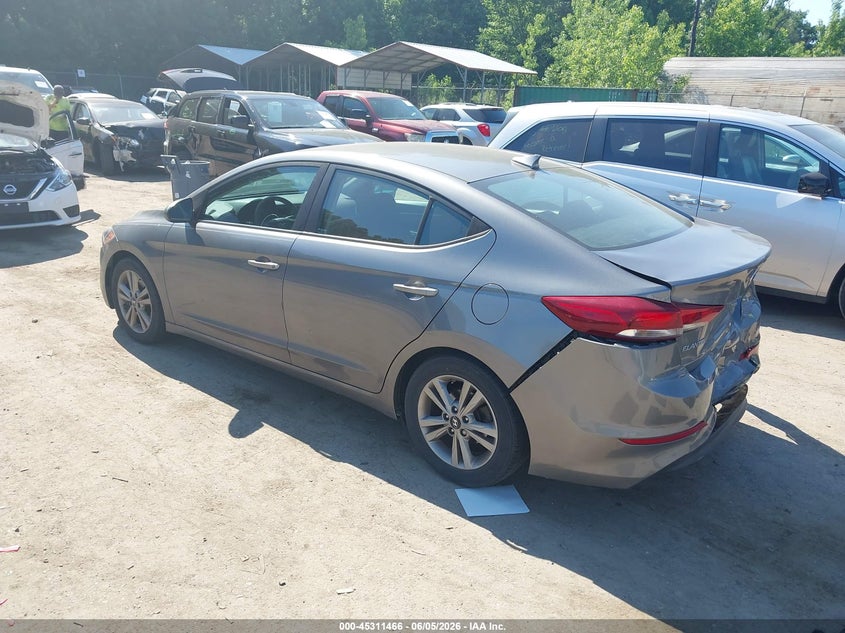Vin: 5npd84lf9jh343928, lot: 45809392, hyundai elantra sel 20183