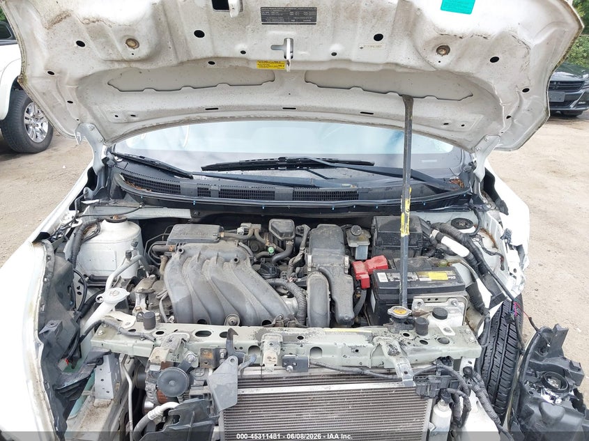2012 Nissan Versa 1.6 1.6 Sv white Lot 111045311481 Vin 3N1CN7AP8CL889207