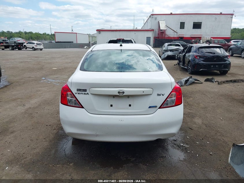 2012 Nissan Versa 1.6 1.6 Sv white Lot 111045311481 Vin 3N1CN7AP8CL889207