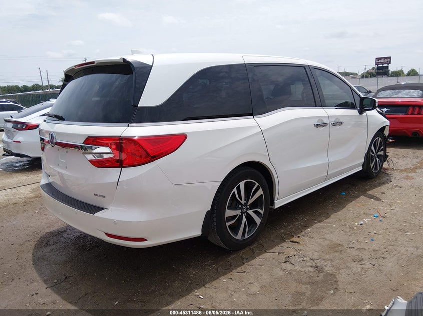 Vin: 5fnrl6h94jb038290, lot: 45809412, honda odyssey elite 20184