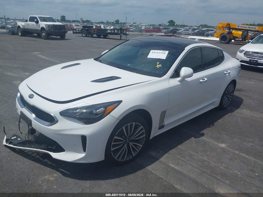 Vin: knae25la2k6052194, lot: 45809436, kia stinger premium 20192