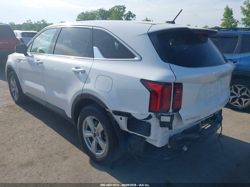 Vin: 5xyrg4lcxpg200842, lot: 45809440, kia sorento lx 20233