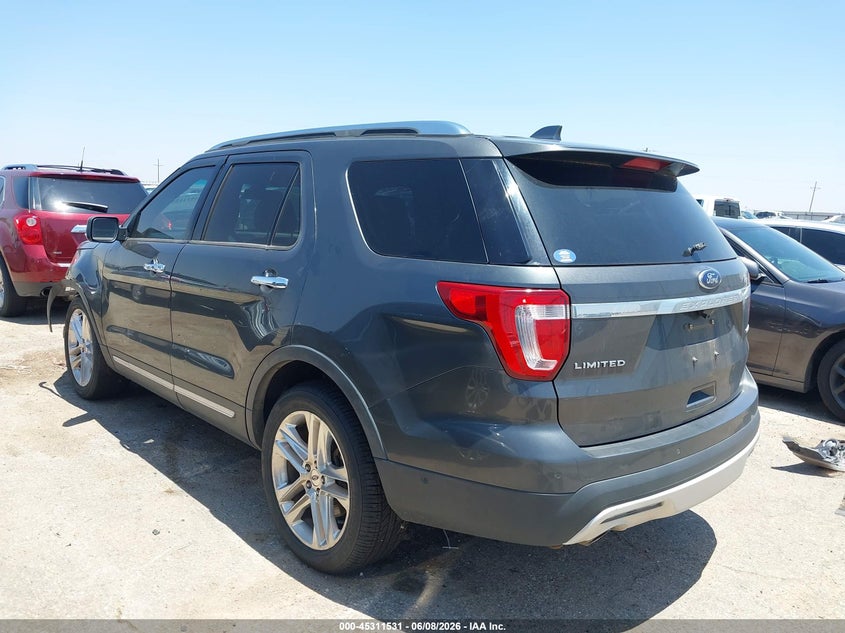 Vin: 1fm5k7f87gga84692, lot: 45809457, ford explorer limited 20163