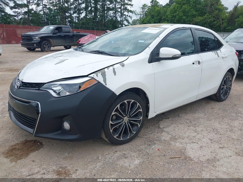 Vin: 5yfburhe4fp318347, lot: 45809549, toyota corolla s plus 20152