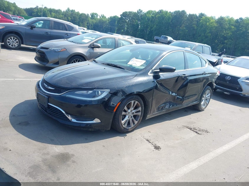 Vin: 1c3cccab7gn169441, lot: 45809574, chrysler 200 limited 20162