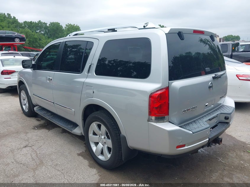 Vin: 5n1ba0ncxcn600097, lot: 45809587, nissan armada sl 20123