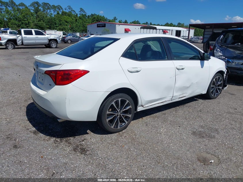 Vin: 2t1burhe9hc842614, lot: 45809622, toyota corolla se 20174