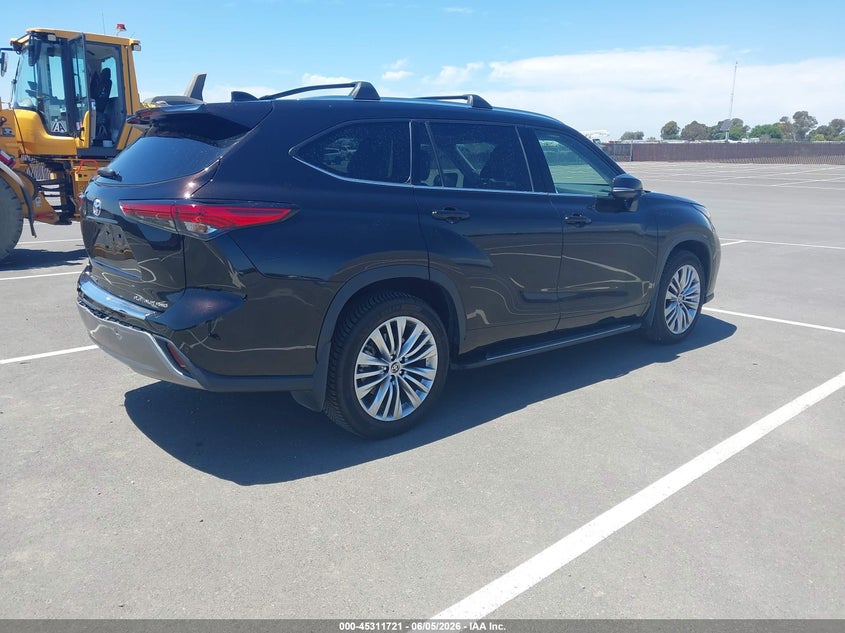 Vin: 5tdfzrbh5ns210346, lot: 45809647, toyota highlander platinum 20224