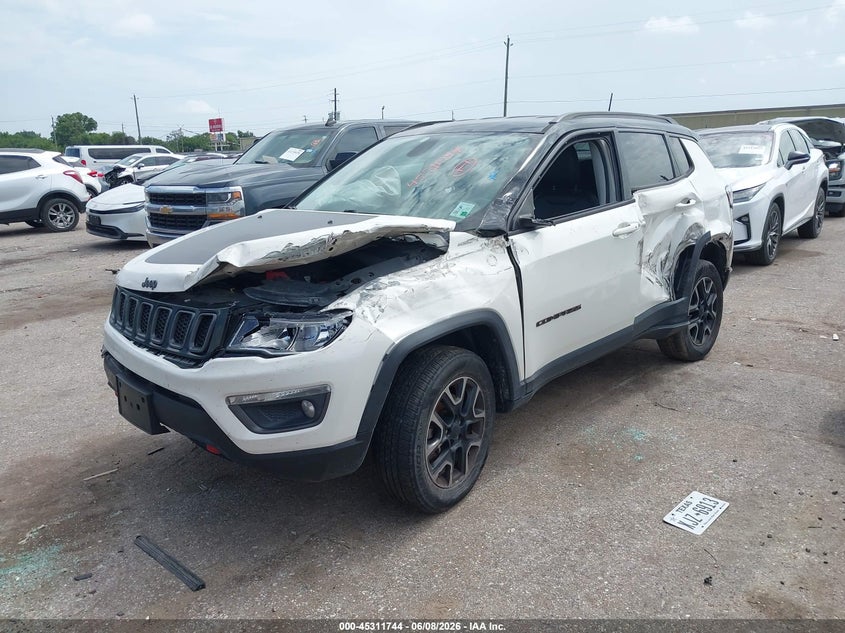 Vin: 3c4njddb2kt765495, lot: 45809670, jeep compass trailhawk 4x4 20192
