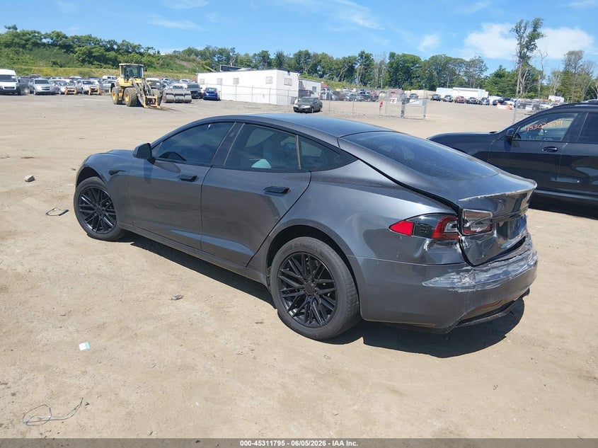 Vin: 5yjsa1e68mf433694, lot: 45809721, tesla model s plaid tri motor all-wheel drive 20213