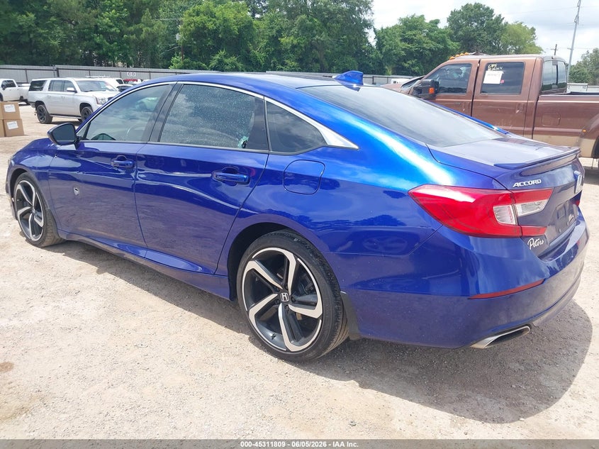 Vin: 1hgcv1f38la057410, lot: 45809735, honda accord sport 20203