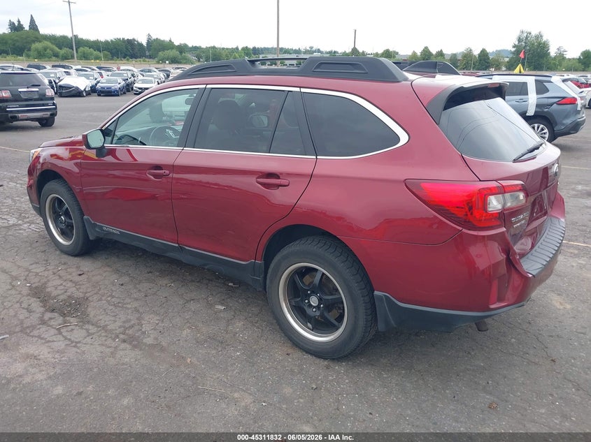 Vin: 4s4bsacc9g3329797, lot: 45809758, subaru outback 2.5i premium 20163