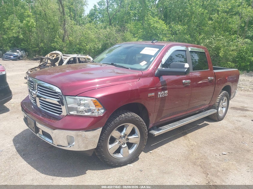 Vin: 3c6rr7lt1hg524039, lot: 45809769, ram 1500 big horn  4x4 5'7 box 20172