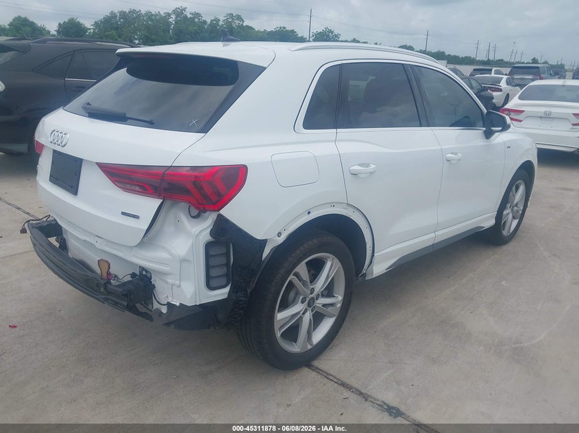 Vin: wa1decf31r1037050, lot: 45809804, audi q3 premium 45 tfsi s line quattro tiptronic 20244