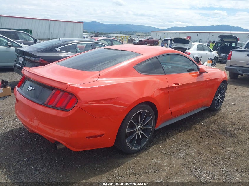 Vin: 1fa6p8th6f5418778, lot: 45809811, ford mustang ecoboost 20154
