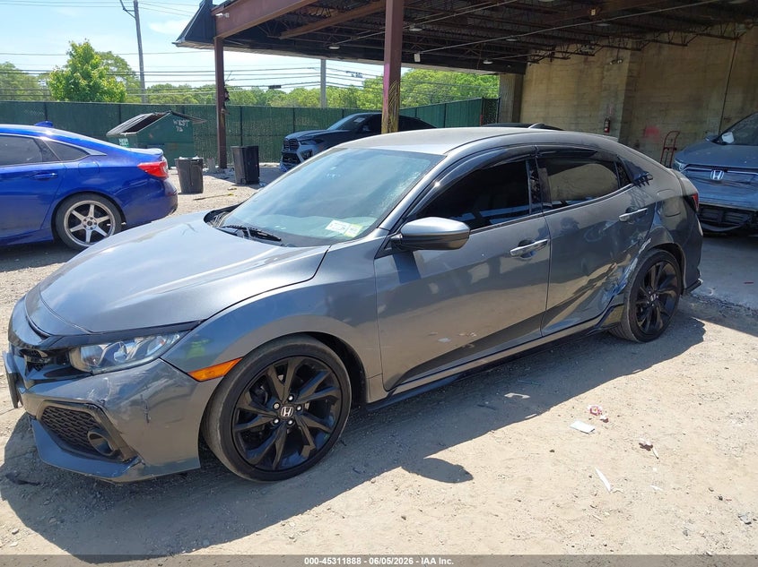 Vin: shhfk7h40ju431332, lot: 45809814, honda civic sport 20182