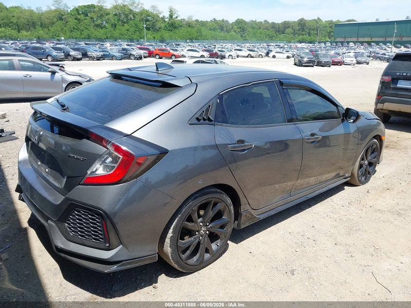 Vin: shhfk7h40ju431332, lot: 45809814, honda civic sport 20184