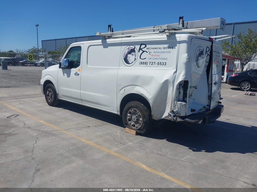 Vin: 1n6af0ky3hn810207, lot: 45809818, nissan nv cargo nv3500 hd sl v8 20173