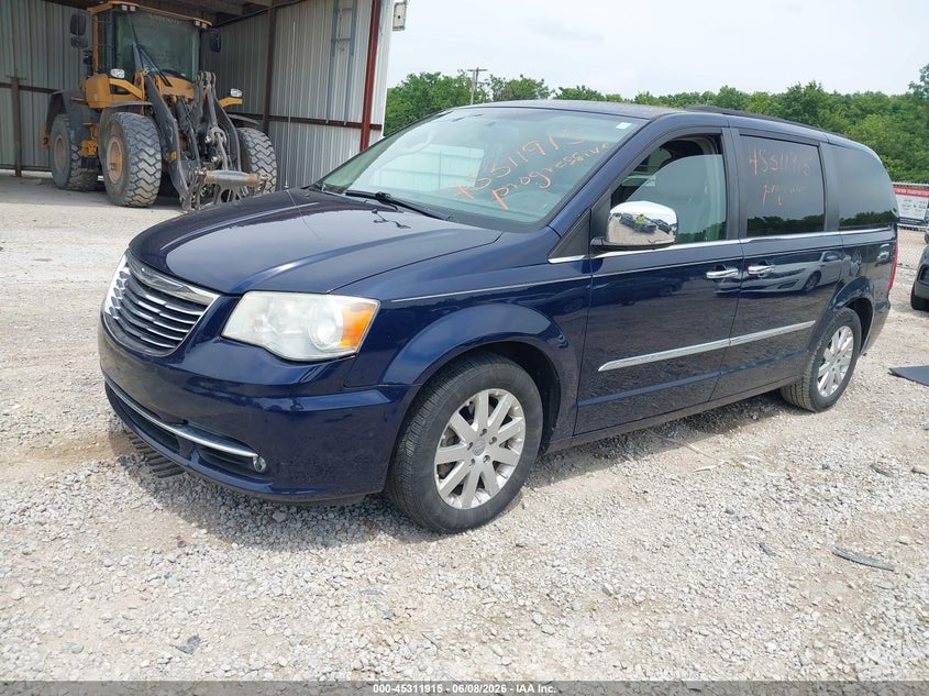 Vin: 2c4rc1cg7cr221098, lot: 45809841, chrysler town & country touring-l 20122