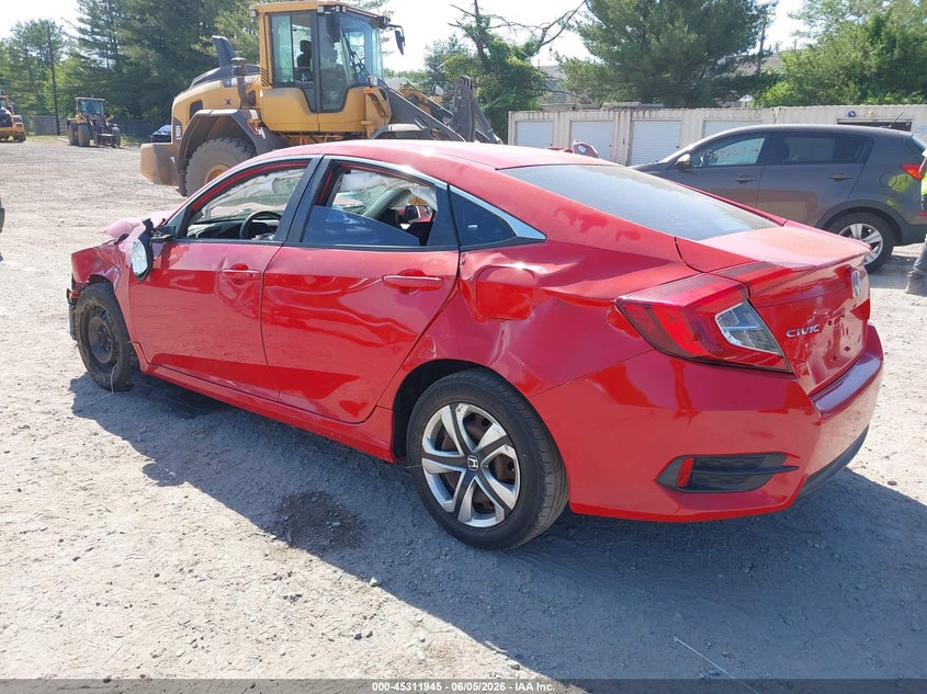 Vin: 2hgfc2f5xgh545310, lot: 45809871, honda civic lx 20163