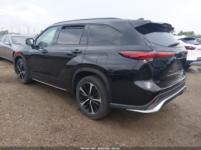 Vin: 5tdjzrbh7ms125937, lot: 45809923, toyota highlander xse 20213
