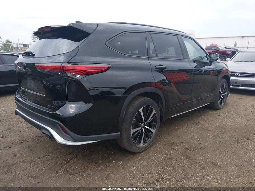 Vin: 5tdjzrbh7ms125937, lot: 45809923, toyota highlander xse 20214