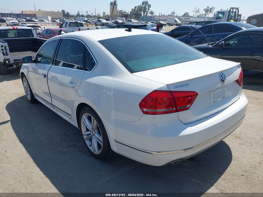 Vin: 1vwcn7a33ec052127, lot: 45810029, volkswagen passat 2.0l tdi sel premium 20143