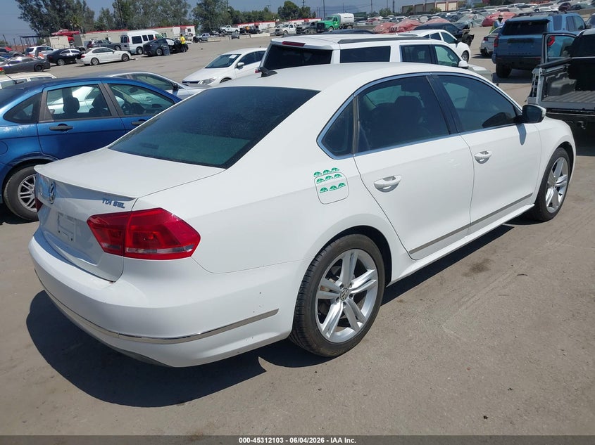 Vin: 1vwcn7a33ec052127, lot: 45810029, volkswagen passat 2.0l tdi sel premium 20144