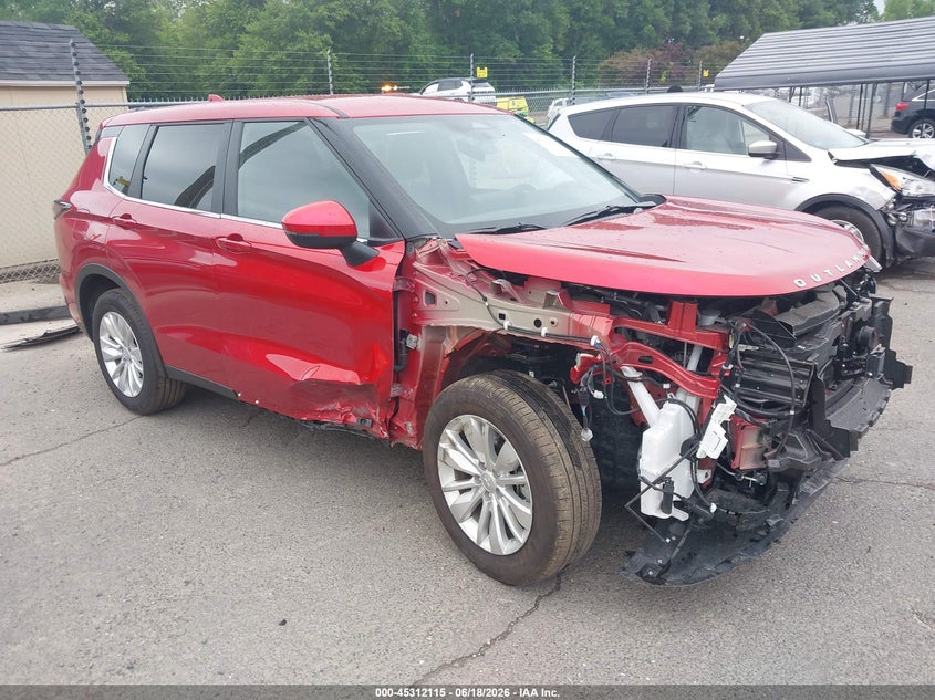 Vin: ja4j4ua8xsz056623, lot: 45810041, mitsubishi outlander es 2.5 s-awc 20251