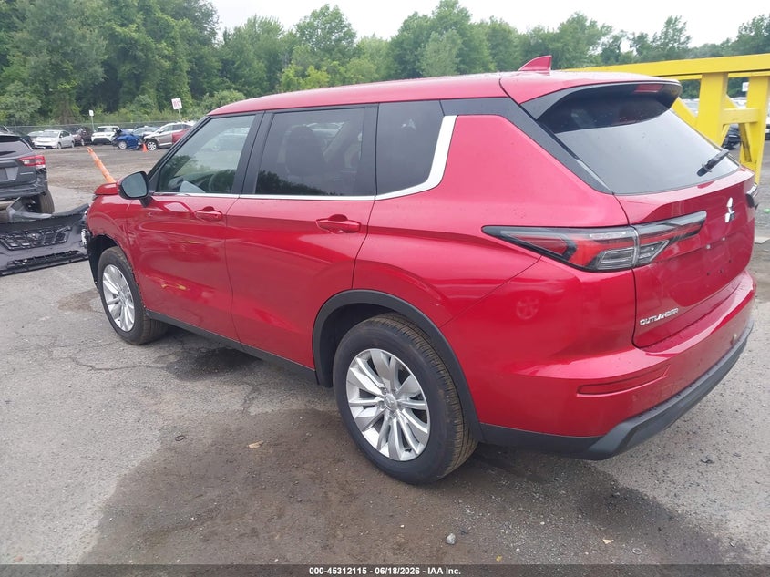 Vin: ja4j4ua8xsz056623, lot: 45810041, mitsubishi outlander es 2.5 s-awc 20253