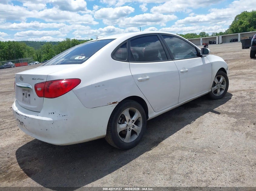 Vin: kmhdu4ad3au991215, lot: 45810063, hyundai elantra gls 20104