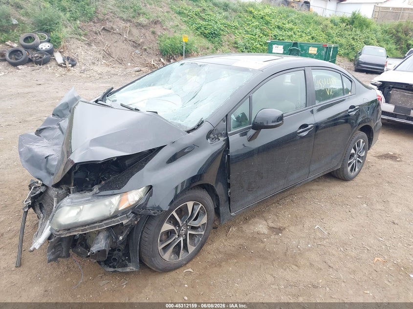 Vin: 19xfb2f86de014205, lot: 45810085, honda civic ex 20132